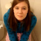 Two girls take turns recording one another while going to the bathroom. It seems that both are pissing, although the first girl seems to be wiping her ass. About 3 minutes.